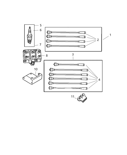 Cable Package Ignition Diagram for 5018394AF