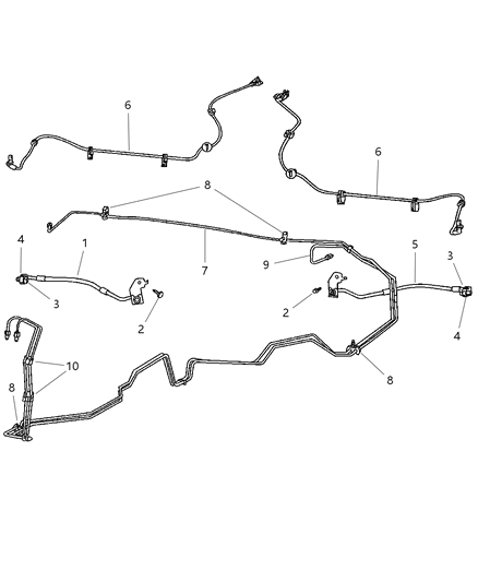 2007 Dodge Durango Sensor Anti-Lock Brakes Diagram for 4721015AA