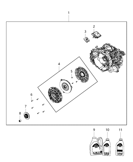 1999 Chrysler Sebring Module Controller Diagram for 68033578AA