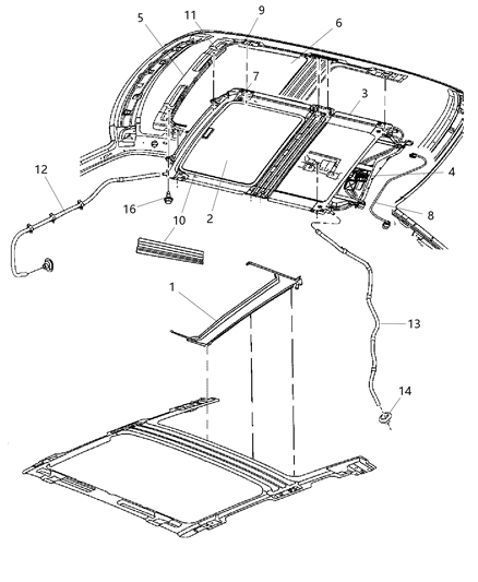 1993 Dodge B150 Nut M6X1.00 Negative Battery Post AT Strut Mount Diagram for 6509616AA