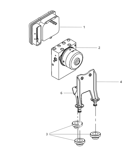Module Anti-Lock Brake System Diagram for 5175609AA
