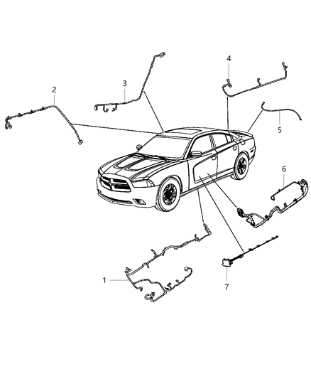 Wiring Jumper Mirror Diagram for 68084162AB