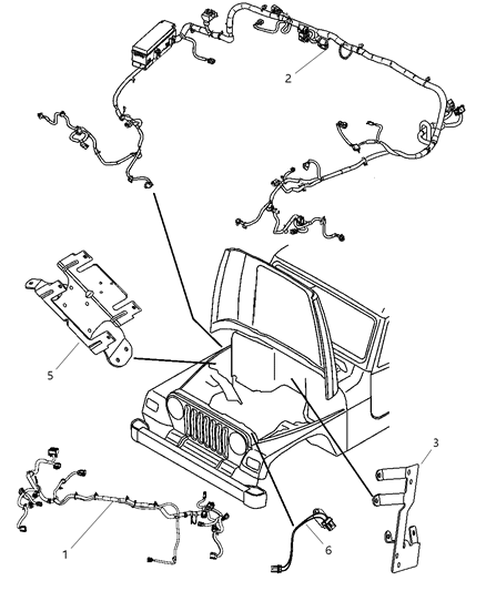 2025 Jeep Grand Wagoneer L Bracket Power Distribution Center Diagram for 4692058AE