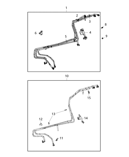 Clip 2 Way Fuel Bundle Diagram for 68040734AA