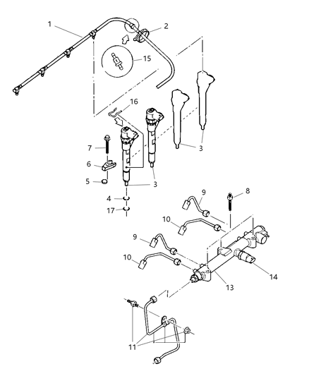 Sensor Fuel Pressure Diagram for 5072726AA