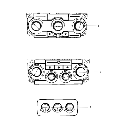 Control A/C And Heater Diagram for 55037979AC
