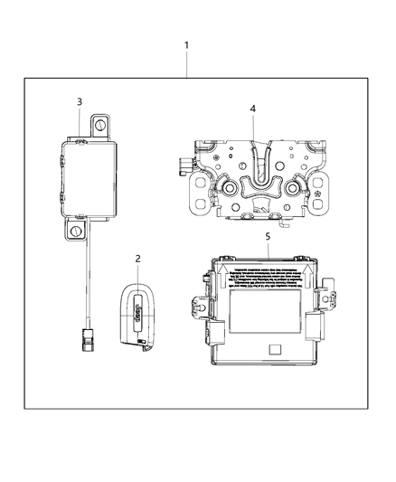 Receiver Hub Diagram for 68286842AE
