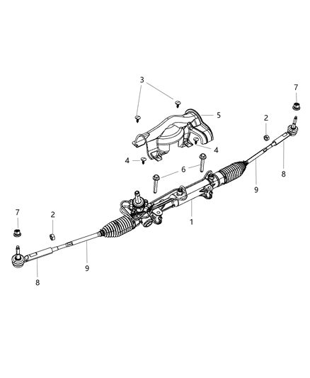 Gear Rack And Pinion Diagram for R5151705AF