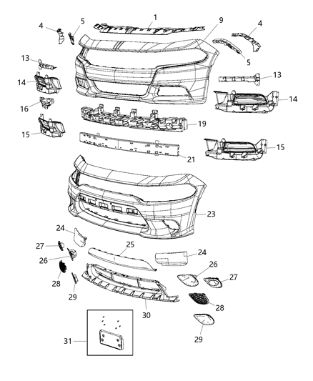 1985 Dodge B350 Stuffer Foam Diagram for 68225518AA