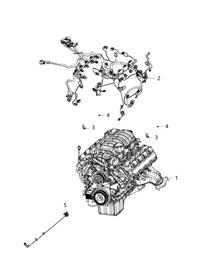 2020 Dodge Challenger Wiring Engine Diagram for 5035570AD