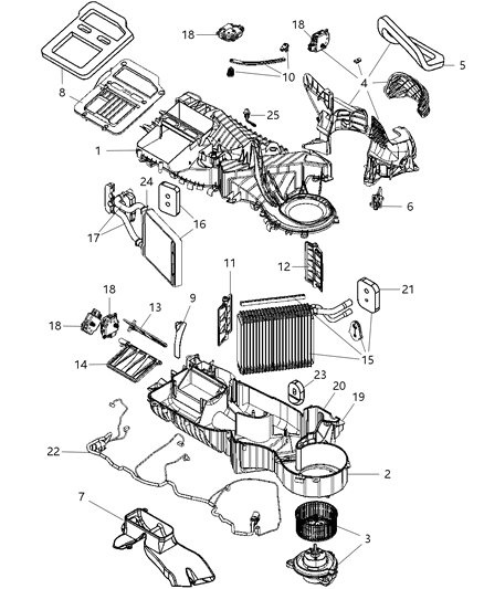 1995 Chrysler Sebring Housing Air Inlet Diagram for 5161066AA