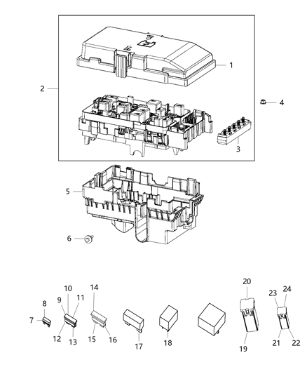 Fuse Micro 3 10 Amp Diagram for 68217115AA