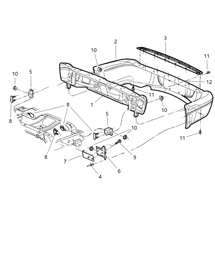 Fascia Rear Diagram for 1SJ02ZSPAA