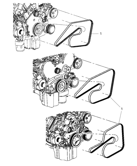 2012 Chrysler 300 Serpentine Belt Diagram for 4627167AA