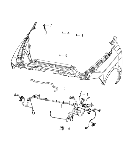 Wiring Front End Module Diagram for 68445380AA