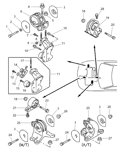 Bolt And Washer M10X22 Diagram for MF244879