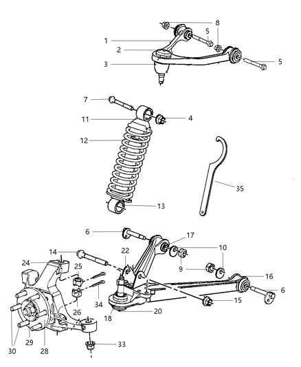 Arm Control, Upper Diagram for 5290276AC