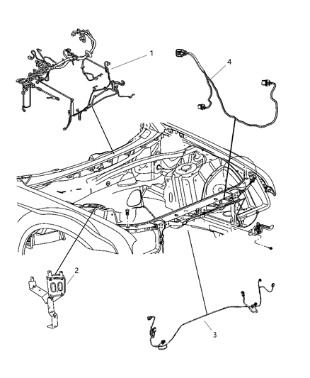2011 Dodge Challenger Wiring Headlamp To Dash Diagram for 68059129AC