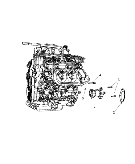 Starter Engine Diagram for 4748046AB
