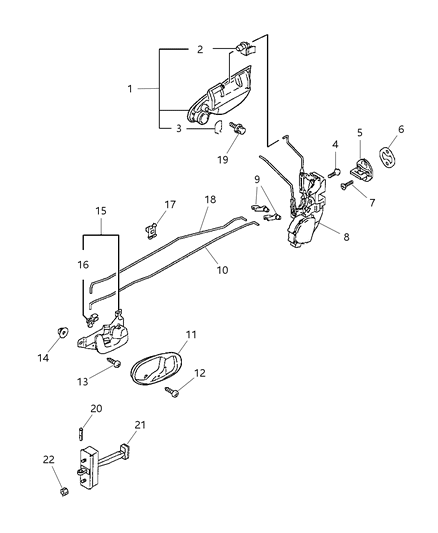 Screw Lock Cylinder Diagram for MU200081