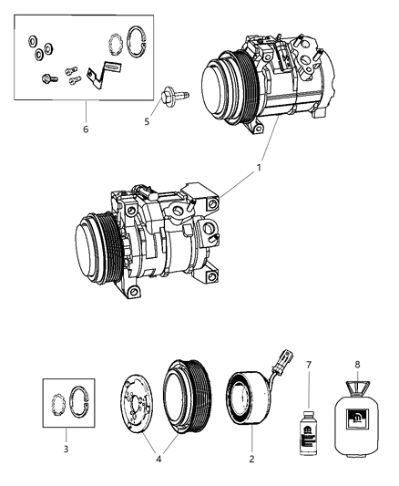 Compressor A/C Diagram for RL111104AC