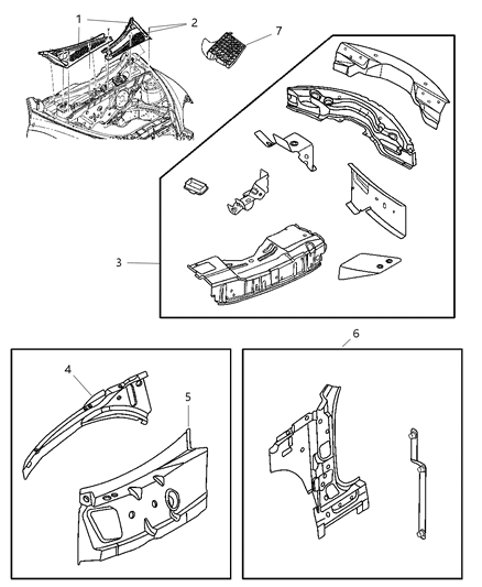2020 Dodge Durango Extension Bodyside Aperture Diagram for 5027474AD