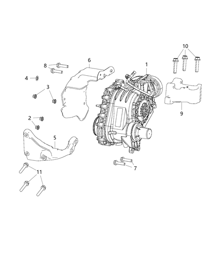 Power Transfer Unit Diagram for 5146444AA