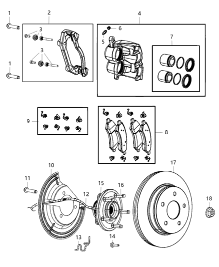 Sensor Wheel Speed Front Right Diagram for 68292050AG