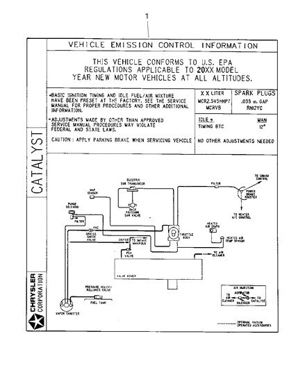 Label Emission Diagram for 4578301AA