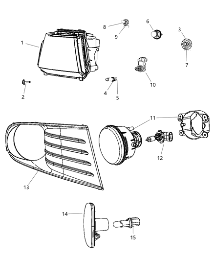 Socket Side Marker Diagram for 68038235AA
