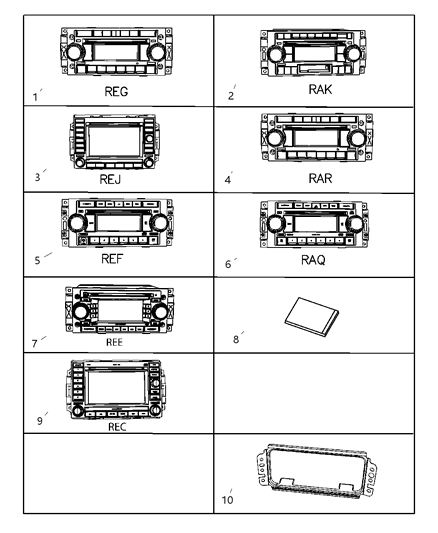 Radio AM/FM With CD And Equalizer Diagram for 5091176AD