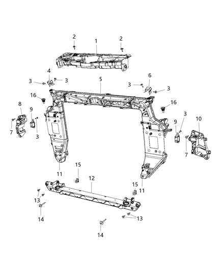Bracket Module Diagram for 68292238AB