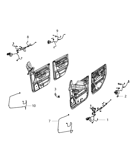 1984 Dodge Rampage Wiring Door Jumper Left And Right Passive Entry Diagram for 68402182AA
