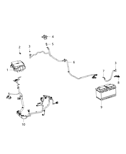 Sensor Battery Diagram for 56029778AA