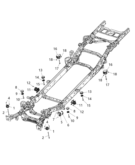Damper Power Atmm, Driver Side Diagram for 68356649AC