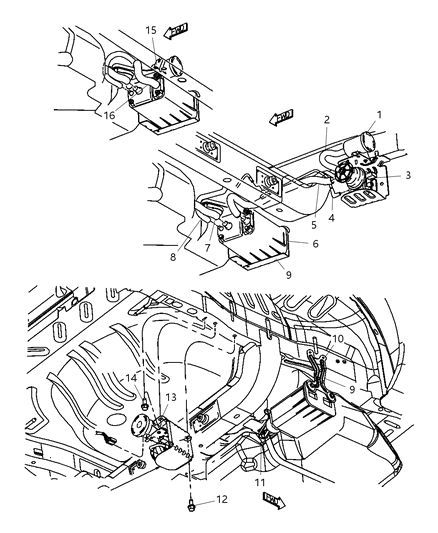Pump Leak Detection Diagram for 4891417AB