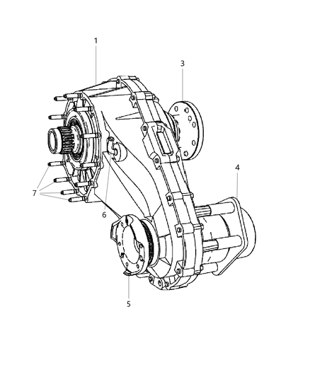 Transfer Case Diagram for R2105928AD