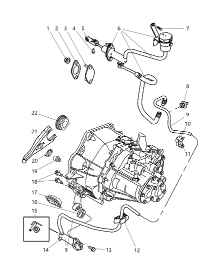 Bushing, Master Cylinder. Push Rod End Diagram for 4670265