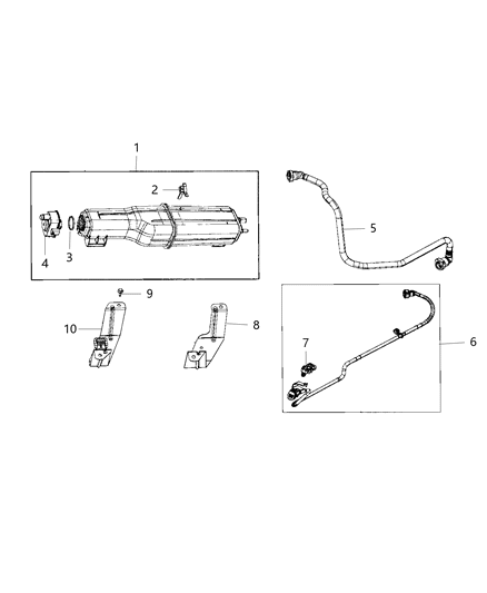 1997 Jeep Cherokee Tube Vapor Diagram for 52029499AB