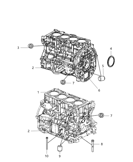 2011 Jeep Compass Plug Diagram for 4884701AB