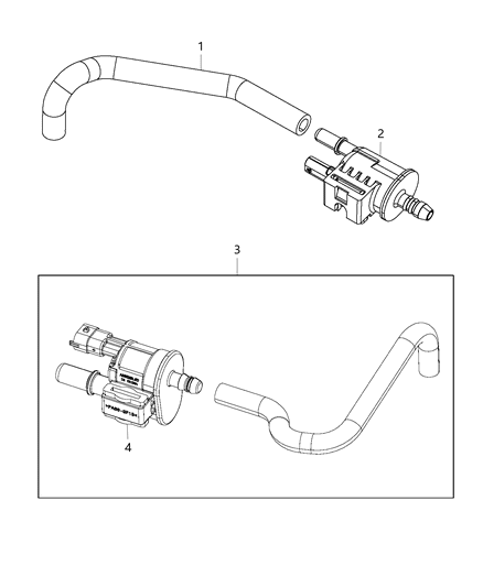 2007 Chrysler Town & Country Valve Purge Control Diagram for 4627832AA