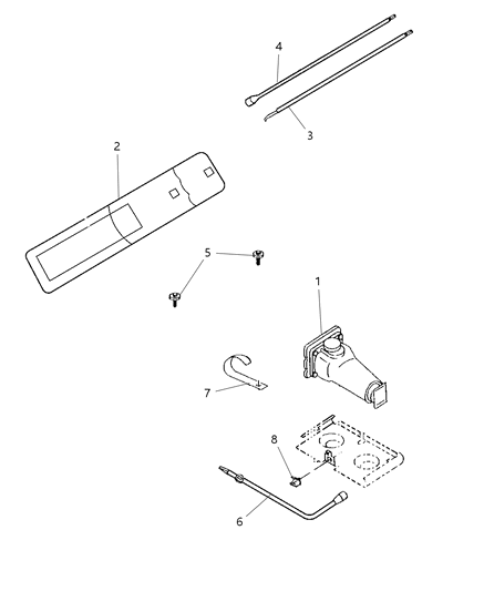 2023 Jeep Grand Wagoneer L Bag Jack Tool Storage Diagram for 52059162AD