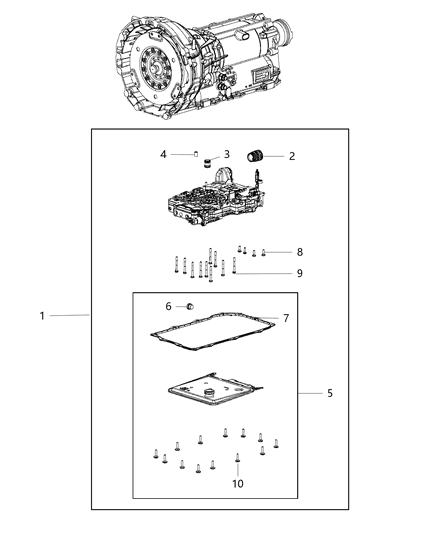 1985 Dodge B350 Valve Body Diagram for RL261587AA