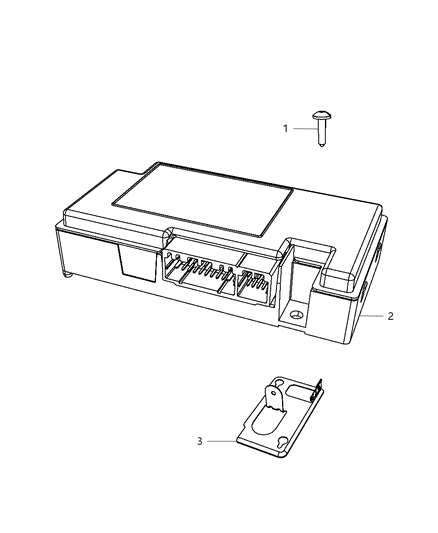 Telematics Hands Free Module for Navigation Radios Diagram for 5091073AD