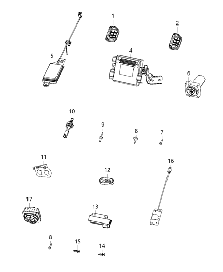 Receiver Hub Diagram for 68449322AA