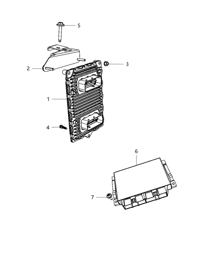 Module Transmission Control Diagram for 5150891AB