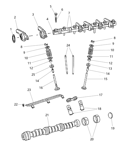 Bolt Header Point Reduced Body M8X1.25X41.00 Diagram for 6506521AA