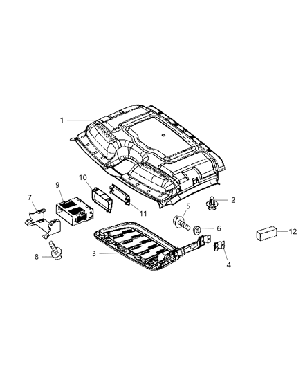 2009 Dodge Sprinter 3500 Bracket Diagram for 68014271AA
