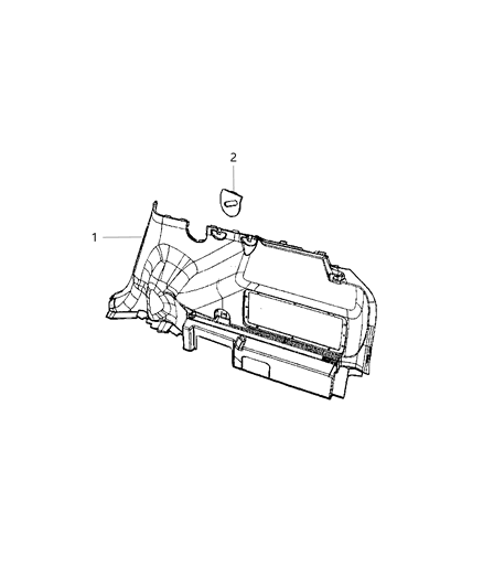 Panel Quarter Trim Diagram for 1BP83XDVAG