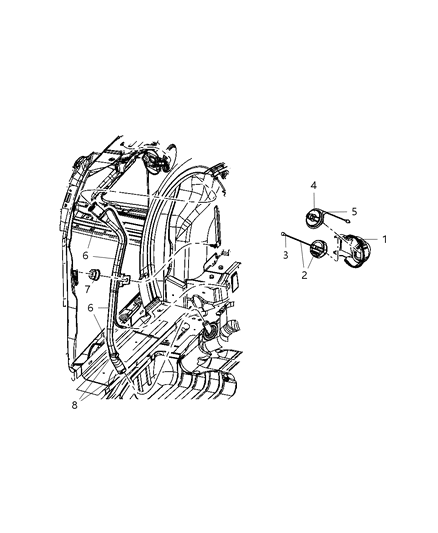 Tube Fuel Filler Diagram for 4880680AF